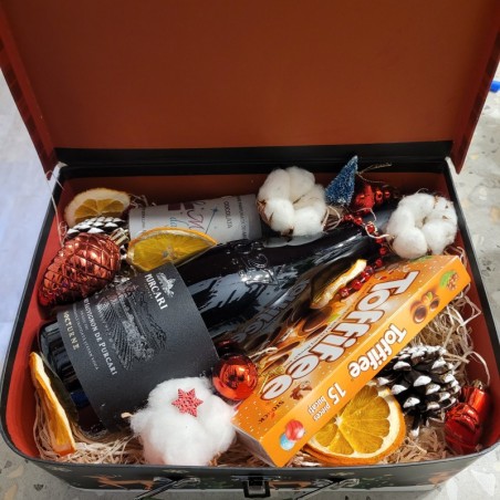 Florisis Cluj-Napoca Winter box prosecco praline produse farmec
