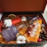 Florisis Cluj-Napoca Winter box vin Purcari Rara Neagra praline si decor Craciun
